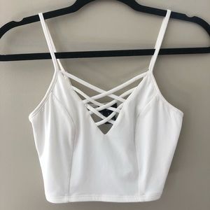 White Crop Top
